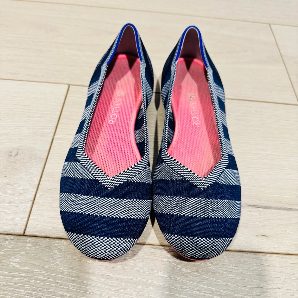 Rothy's Women's Blue and Pink Flats